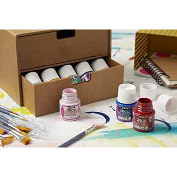 PEBEO 45ml Deco Br, Acrylic, Deep Black, 45 ml (Pack of 1)