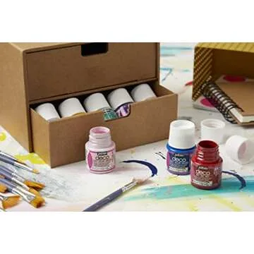 PEBEO 45ml Deep Black Acrylic Paint for All Surfaces