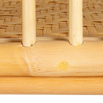 Stylish Hand-Woven Rattan Console Table with Shelf