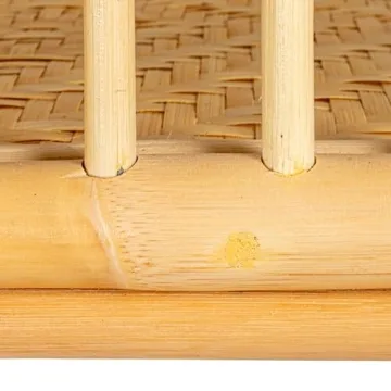 Stylish Hand-Woven Rattan Console Table with Shelf