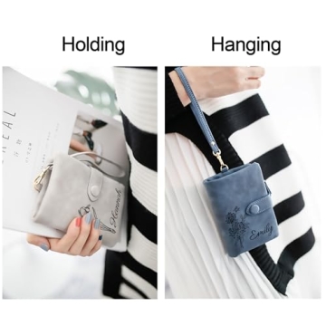 Custom Birth Flower Wallet - Unique Leather Gifts for Women