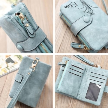 Custom Birth Flower Wallet - Unique Leather Gifts for Women