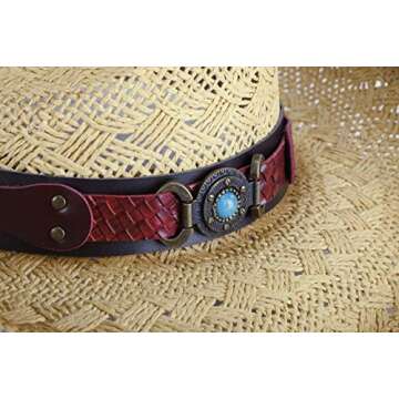 Stylish Livingston Cowgirl/Cowboy Woven Straw Hat