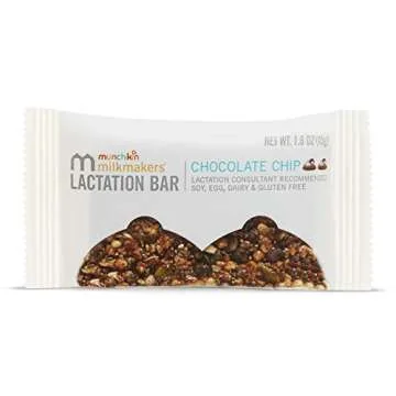 Munchkin Milkmakers Lactation Bars, Chocolate Chip, 6 Count