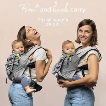 Boba Air Ultra-Lightweight Baby Carrier and Toddler Backpack Carrier - Baby Hiking Backpack Carrier 3 Months (15-45lbs) - Toddler Backpack Carrier and Baby Carrier Backpack (Grey)