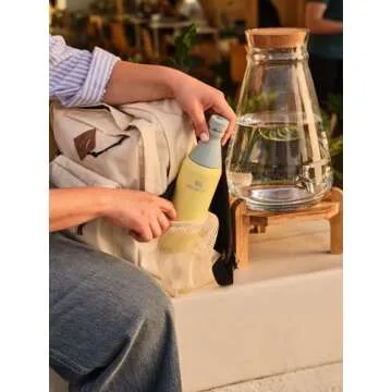 Stanley All Day Slim Bottle 20 OZ | Twist off Lid with Leakproof Seal | Slim Design for Travel & Gym | Insulated Stainless Steel | BPA-Free | Ash