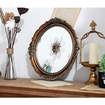 Elegant Funerom Vintage Oval Mirror for Home Decor