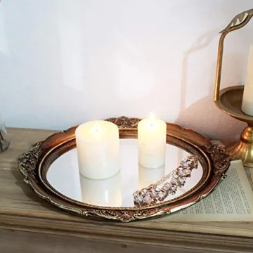 Elegant Funerom Vintage Oval Mirror for Home Decor