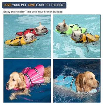 Petglad Dog Life Jacket with Adjustable Chin Float