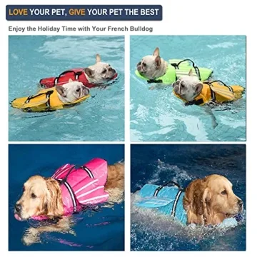 Petglad Dog Life Jacket with Adjustable Chin Float