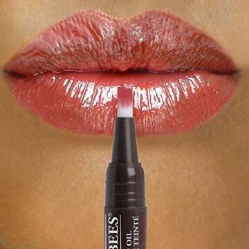 Burts Bees 100 % Natural Moisturizing Tinted Lip Oil, Crimson Breeze - 1 Pen