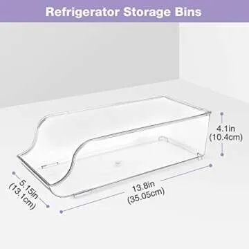 Puricon 1 Pack Refrigerator Organizer Bins Can Dispenser Storage Holder, Soda Beverage Canned Food Container Bin Clear Plastic Pantry Storage Rack for Fridge Kitchen Countertops Cabinets -Standard Can