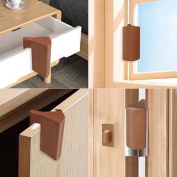 Hanging Silicone Door Pinch Guard for Child Safety