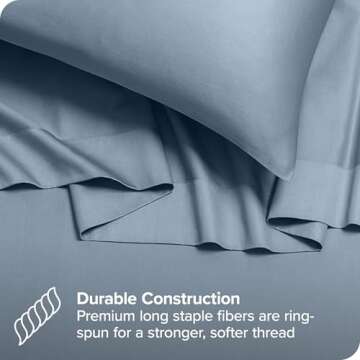 Bare Home Organic Cotton Queen Sheet Set - Soft & Breathable