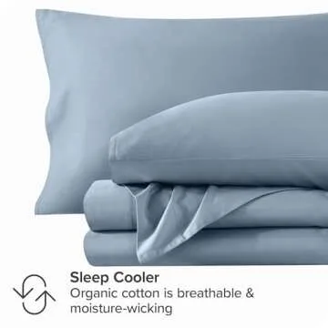 Bare Home Organic Cotton Queen Sheet Set - Soft & Breathable