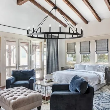 Viksroeo 53 Inch Large Wagon Wheel Chandelier With 20 Lights