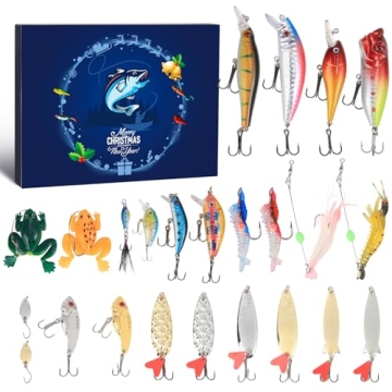 Fishing Lure Advent Calendar 2024 - 24 Days of Fishing Surprises