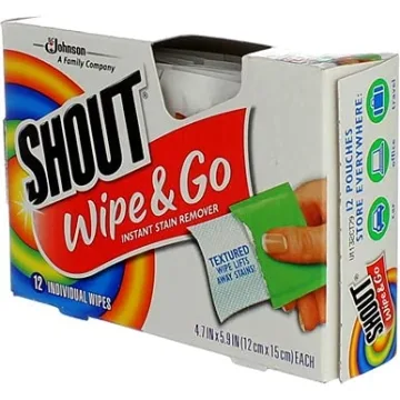 Shout Wipe & Go Instant Stain Remover Wipes 12 ea (Pack of 2)