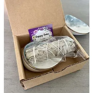 Happy Home Energy Cleansing Kit with Sage and Abalone Shell