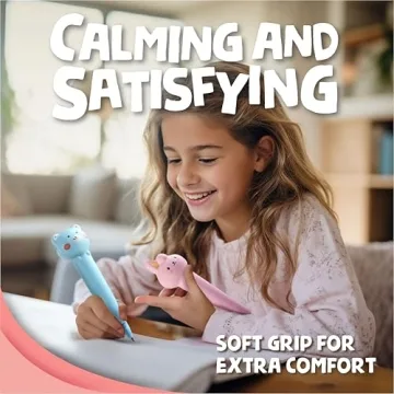 BunMo Super Squishy Pens for Kids - Fun Gel Pens with Refills