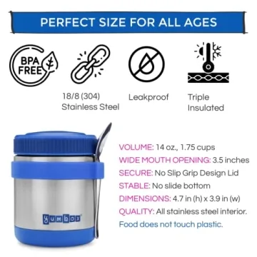 Yumbox Zuppa 14 oz Food Jar - Superior Heat Retention