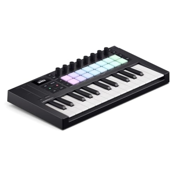 Novation Launchkey Mini [MK3] — Portable 25-Key, USB, MIDI Keyboard Controller with DAW Integratio...