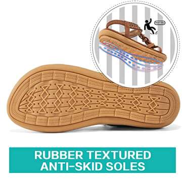 Comfortable Alicegana Women's Non-Slip Summer Sandals