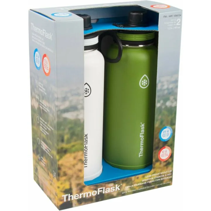 ThermoFlask 40 oz Double Wall Insulated Bottles