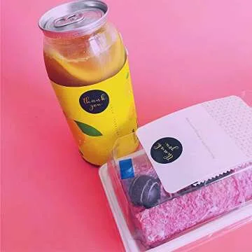 Premium 1" Thank You Stickers for Gifts and Packaging