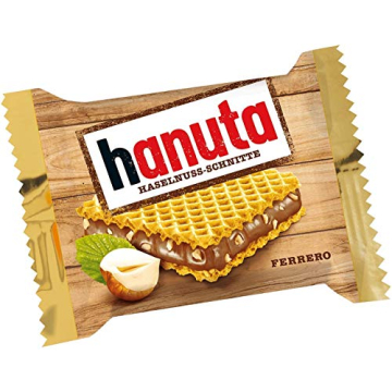 Ferrero Hanuta Hazelnut Cream Wafers - 10 Piece Box
