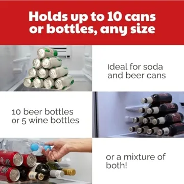 Fridge Monkey Mat - Wine & Soda Can Organizer