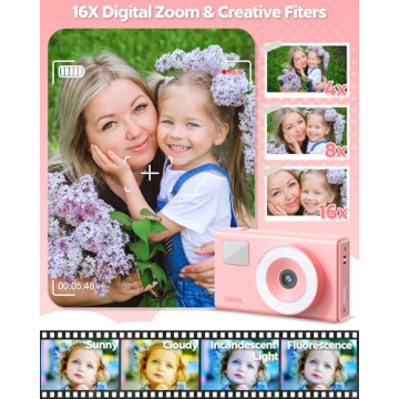 CIMELR Kids Digital Camera, 48MP, Compact & Fun