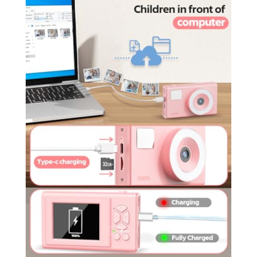 CIMELR Kids Digital Camera, 48MP, Compact & Fun