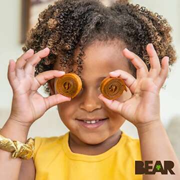 BEAR Real Fruit Snack Rolls, Mango – 12 Pack (2 Rolls Per Pack) – Gluten Free, Vegan, and Non-GMO – Healthy School And Lunch Snacks For Kids And Adults, 0.7 Ounce