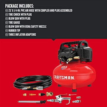 CRAFTSMAN 6 Gallon Portable Air Compressor with Accessory Kit