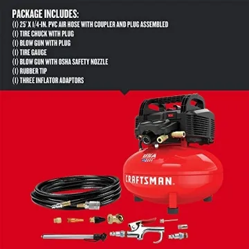 CRAFTSMAN 6 Gallon Portable Air Compressor with Accessory Kit