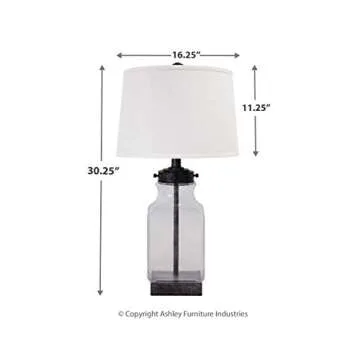 Stylish Signature Design Sharolyn Glass Table Lamp