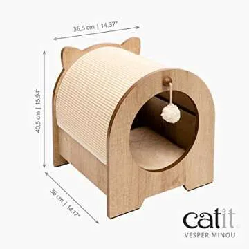 Catit Vesper Cat Tree, Minou Cat Bench, Small, 52101