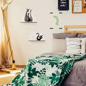 Yalikop Small Acrylic Floating Shelves for Display