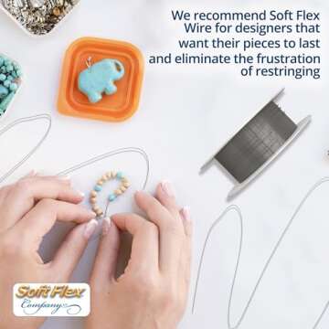 Soft Flex Flexible Braided Jewelry Wire for Crafting