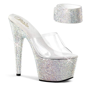 Bejeweled Platform Sandal for Dancers - Pleaser 712
