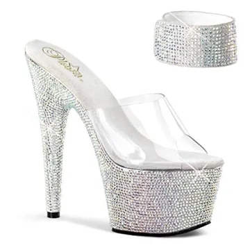 Bejeweled Platform Sandal for Dancers - Pleaser 712