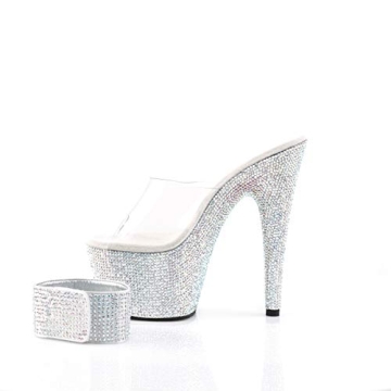 Bejeweled Platform Sandal for Dancers - Pleaser 712