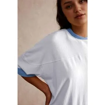 Songling Womens 3/4 Length Sleeve Casual Loose Fit Summer Tee Shirt Basics Cotton t Shirts Trendy Tops(White,L)