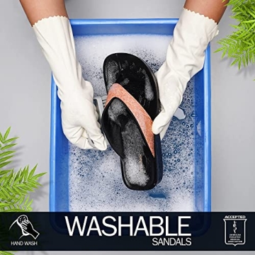 AEROTHOTIC Comfortable Flip Flops for Women with Arch Support