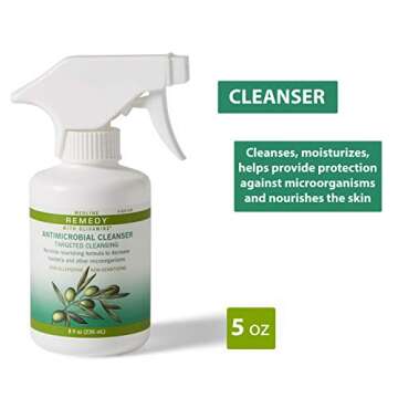 Medline Remedy Olivamine Antimicrobial Cleanser, 8-oz Spray Bottle