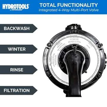 Swimline 1980 GPH Above Ground Pool Sand Filter Pump for INTEX & Bestway Pools, Hydrotools