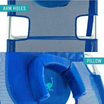 Ostrich Lightweight Beach Lounge Chair - Comfortable & Portable