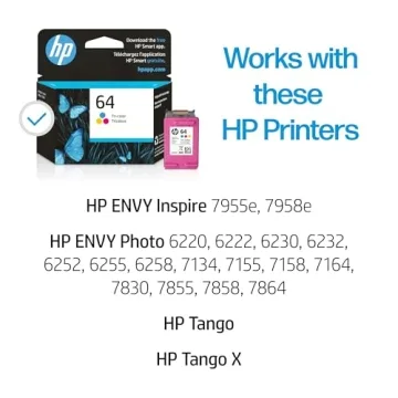 HP 64 Tri-color Ink Cartridge for Quality Home Printing