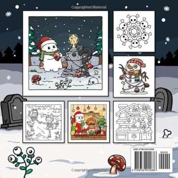 Spooky Xmas: Fun Holiday Coloring Book for Adults and Teens